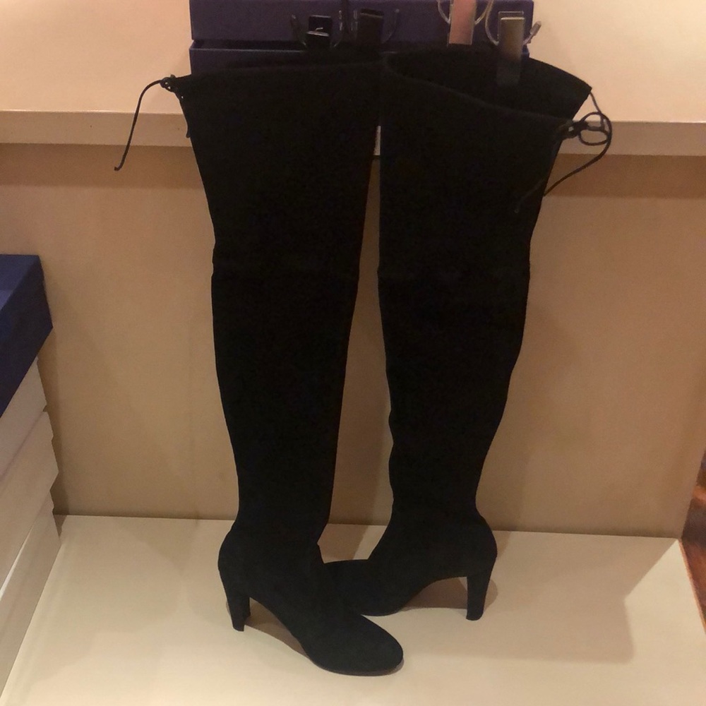 Stuart Weitzman Highland black over the knee boot